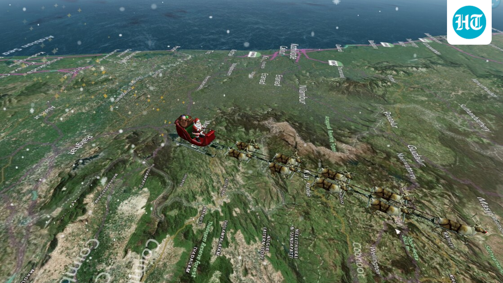 Santa makes entry into India, visits these 3 cities on Christmas Eve | Where is Santa Claus now?