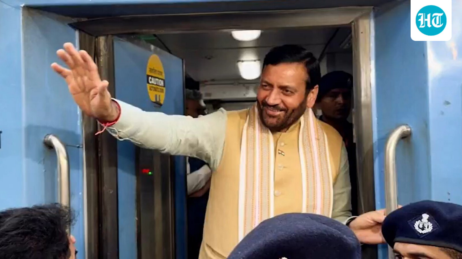 Haryana CM Nayab Saini takes train to Delhi amid PM Modi’s appeal for reduced vehicle usage