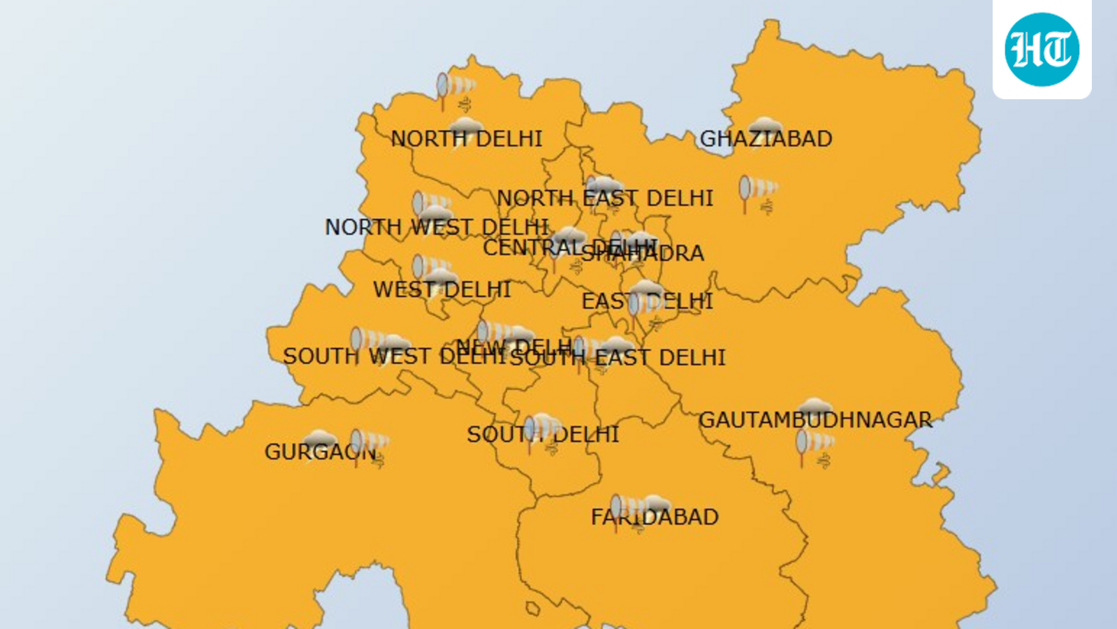 Thunderstorms, lightning, rain and winds expected in Delhi tonight; IMD issues Yellow alert