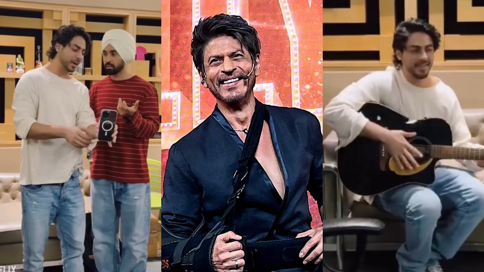 Diljit Dosanjh calls Aryan Khan ‘kamaal ka singer’; Shah Rukh Khan sends him ‘big jhappi’ for Ba***ds of Bollywood song