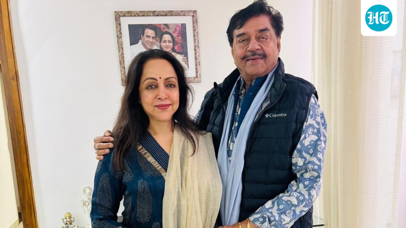 Shatrughan Sinha visits ‘loving hostess’ Hema Malini at her new Delhi home, shares glimpses with Dharmendra