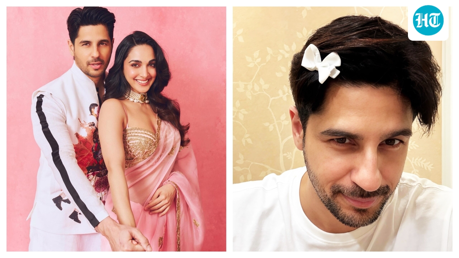 Sidharth Malhotra wears a bow, gives a glimpse at being a girl dad, fans call him ‘pookie’