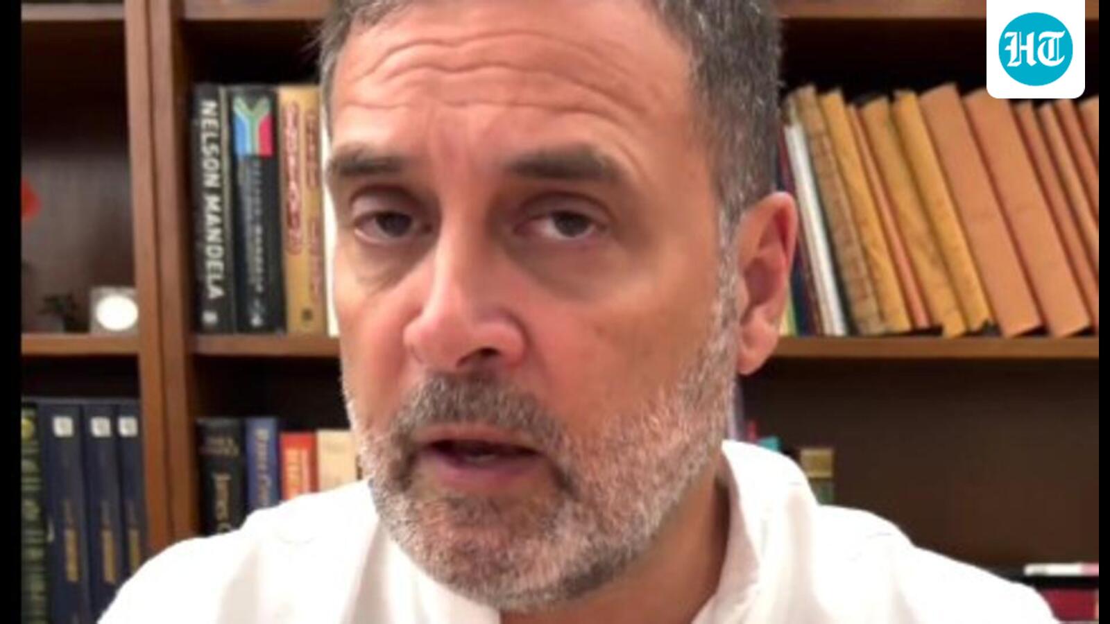 Rahul Gandhi demands education minister’s resignation over NEET paper leak