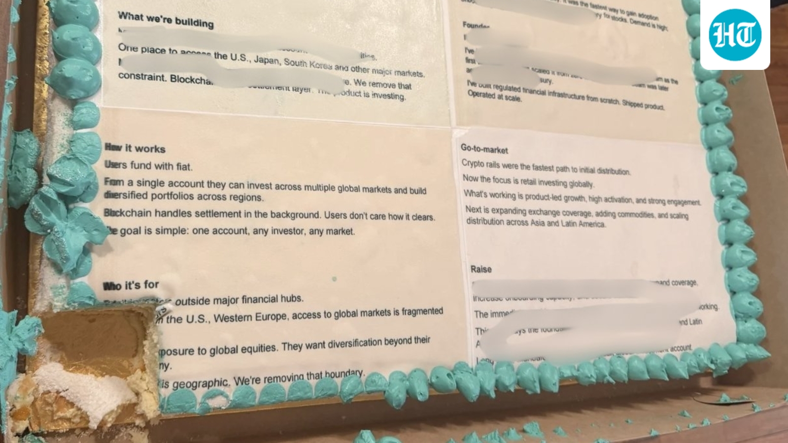 Startup prints pitch on giant cake, sends it to venture firm to land $5 million investment