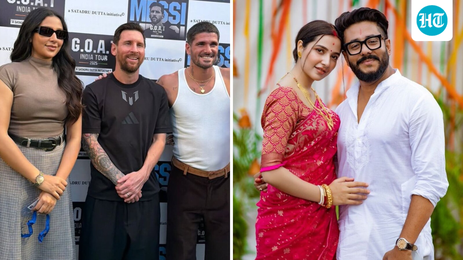 Subhashree Ganguly slammed for 'tasteless' pics with Lionel Messi at Kolkata event, husband Raj Chakraborty defends her