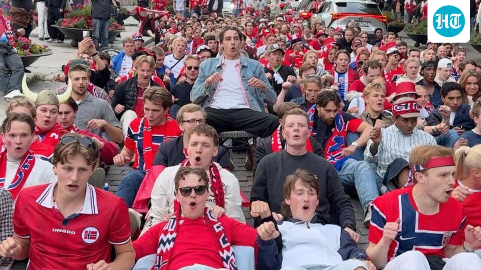 Norway’s Viking Row spreads the glow of warmth at the World Cup