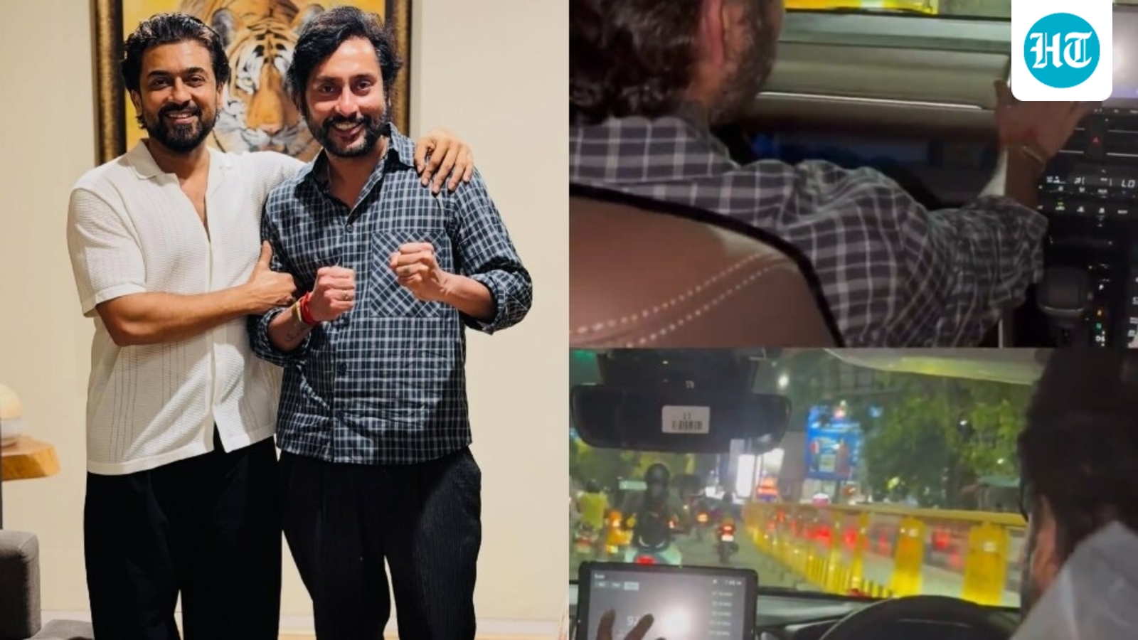 Suriya gifts RJ Balaji a swanky new SUV, drives him around town to celebrate Karuppu's  ₹340 crore success. Watch