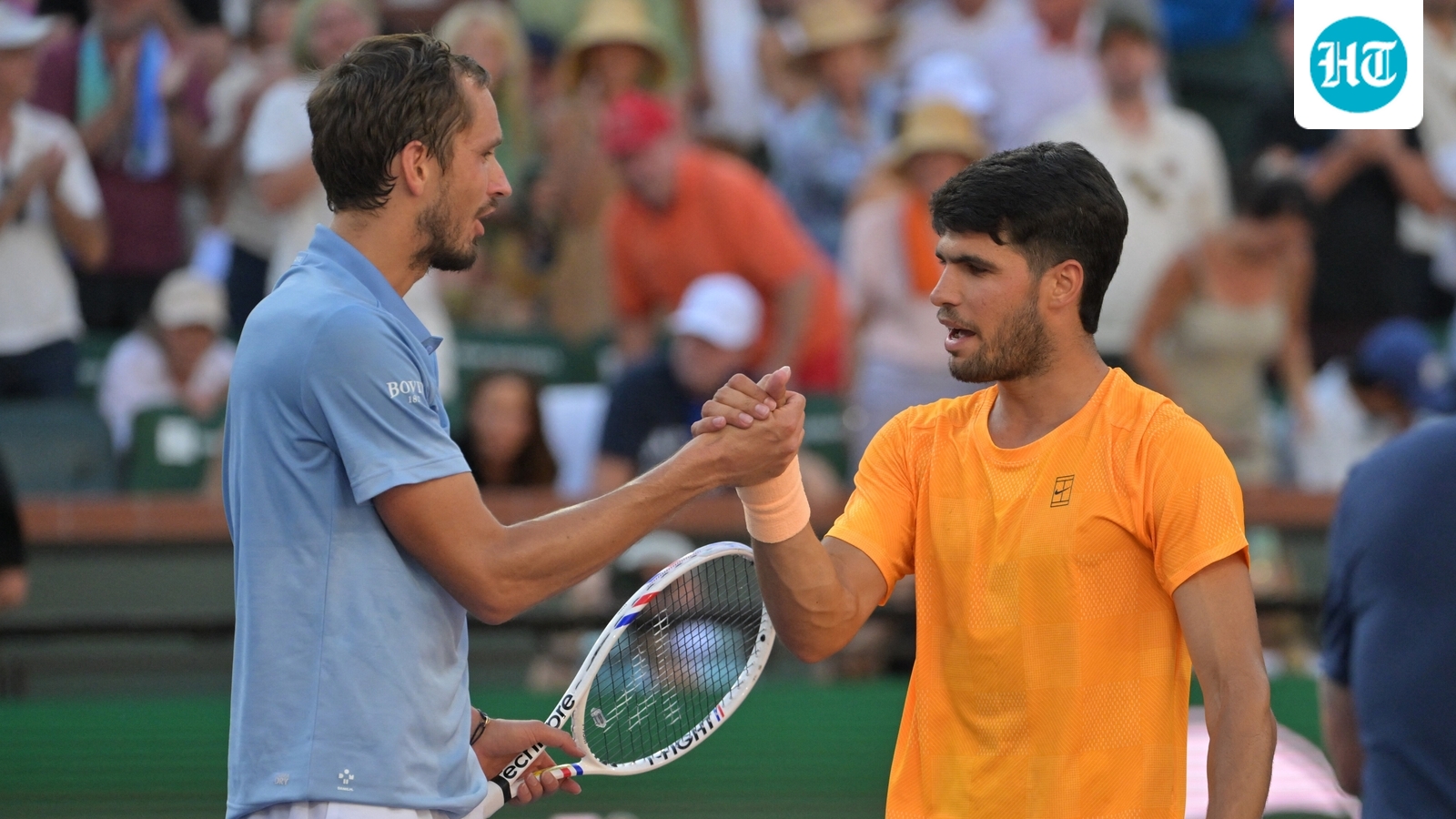 Carlos Alcaraz's perfect start to 2026 comes crashing down, knocked out of Indian Wells by resurgent Daniil Medvedev
