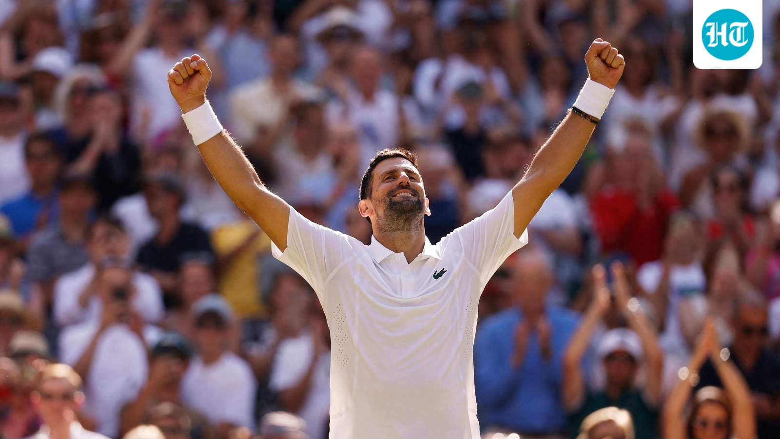 Dashing Novak Djokovic matches Roger Federer with 105th win at Wimbledon