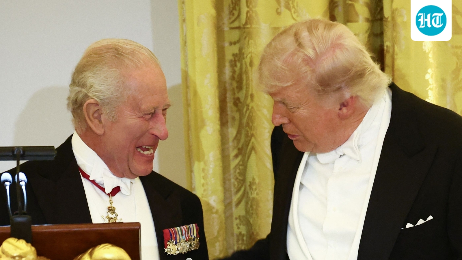 ‘You’d be speaking French if not for us’: King Charles jokes with Trump at White House state dinner