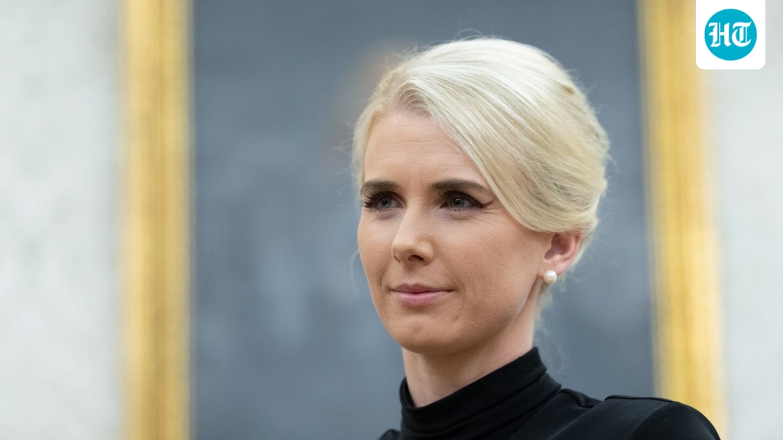 Natalie Harp: ‘Mystery blonde’ on Trump China trip raises eyebrows as Melania stays back