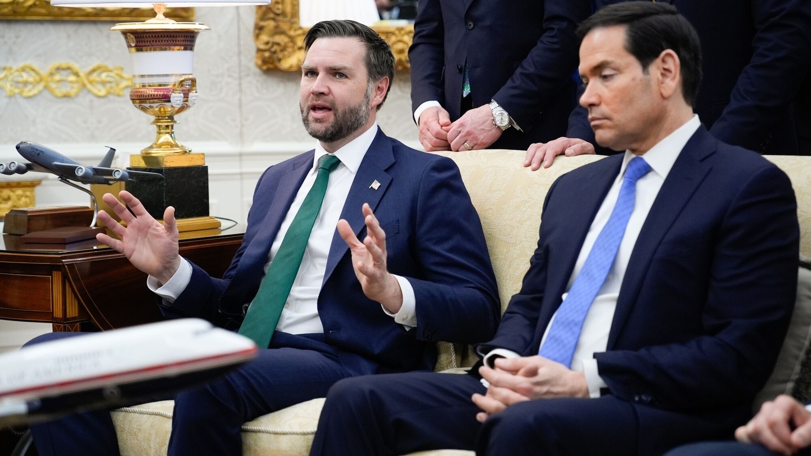 JD Vance caught ‘rolling his eyes’ at Marco Rubio amid growing rivalry speculations: Watch viral moment