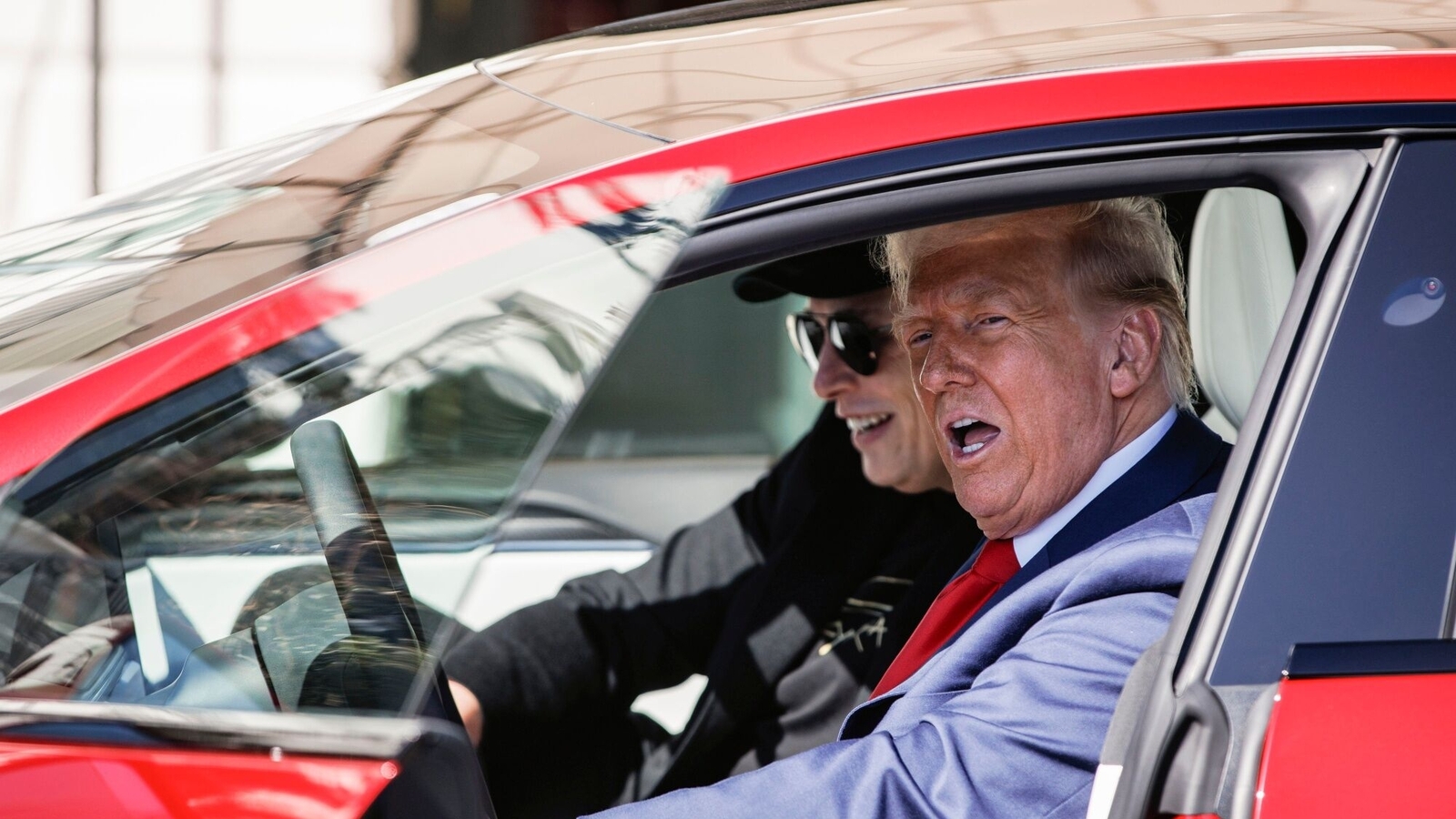 Donald Trump really showed his age when he hopped into the Red Tesla with Elon Musk
