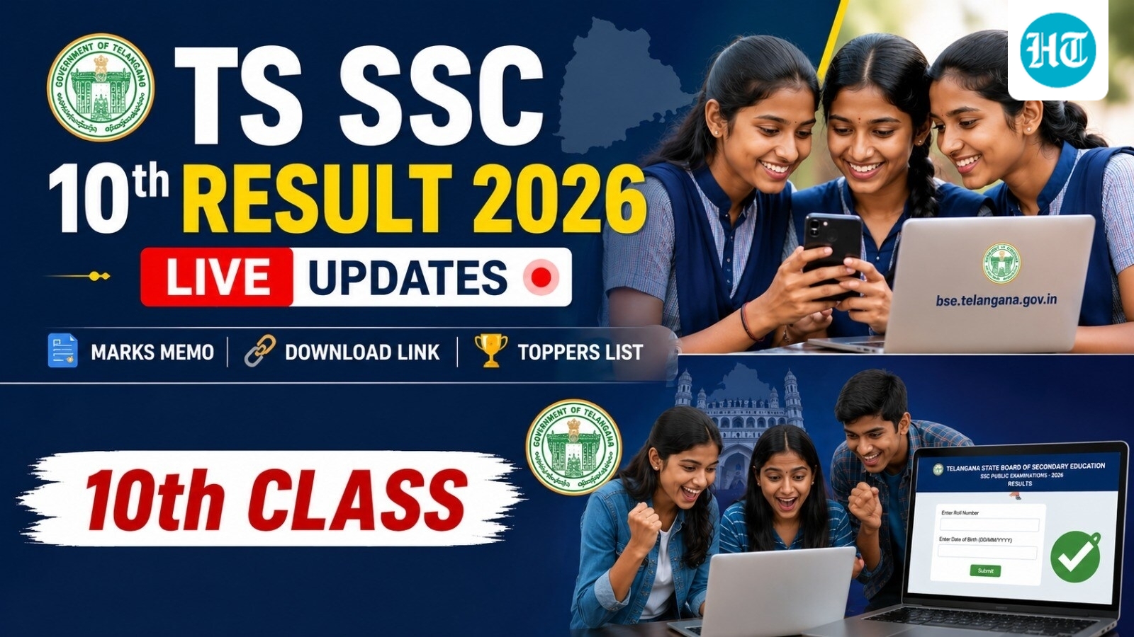 TS SSC Result 2026 LIVE: Telangana class 10 results out shortly, step-by-step guide to check scores here