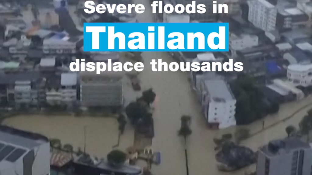 Severe floods in Thailand displace thousands