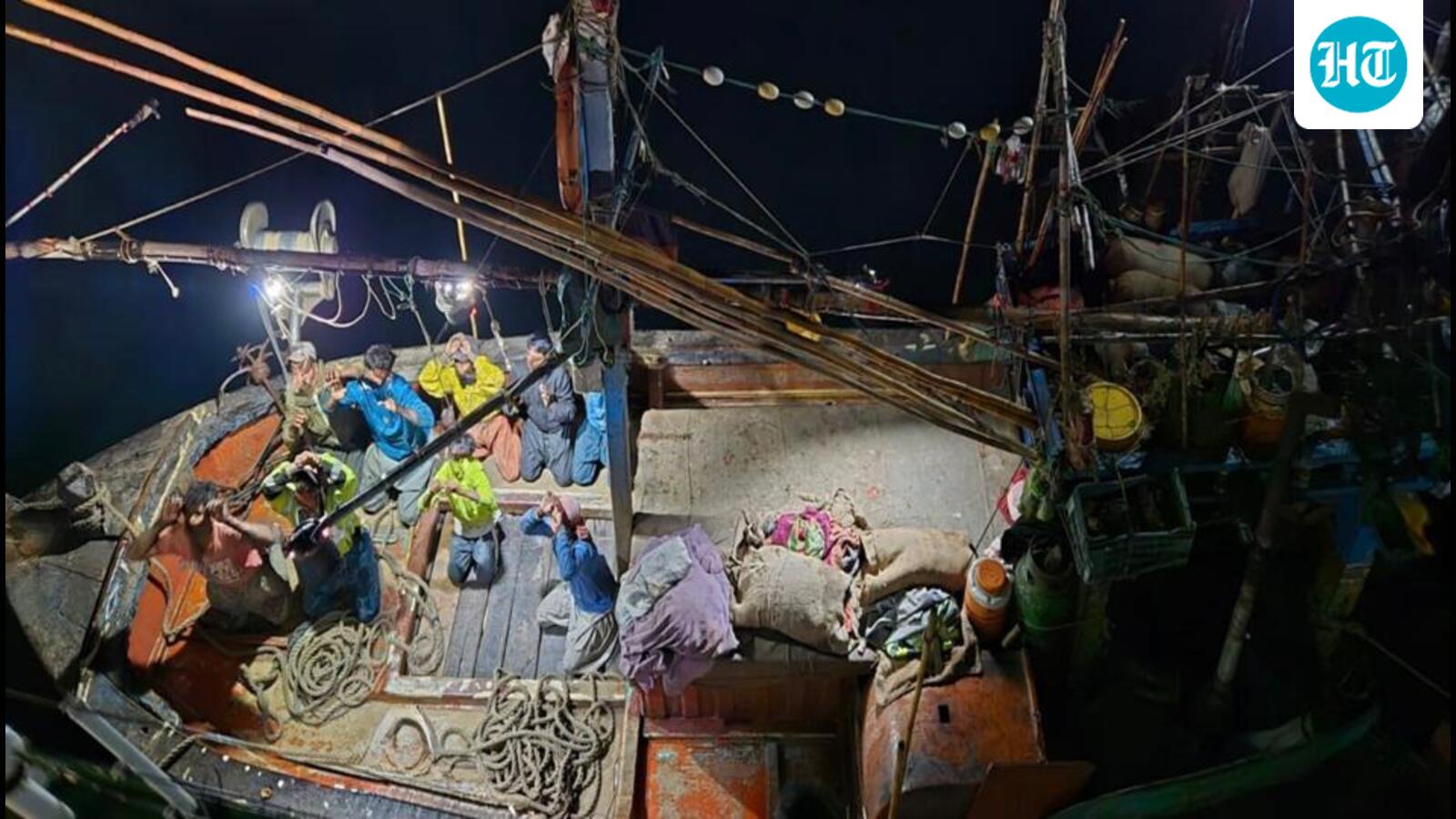 Indian coast guard intercepts Pakistani fishing boat with 9 crew off Gujarat coast