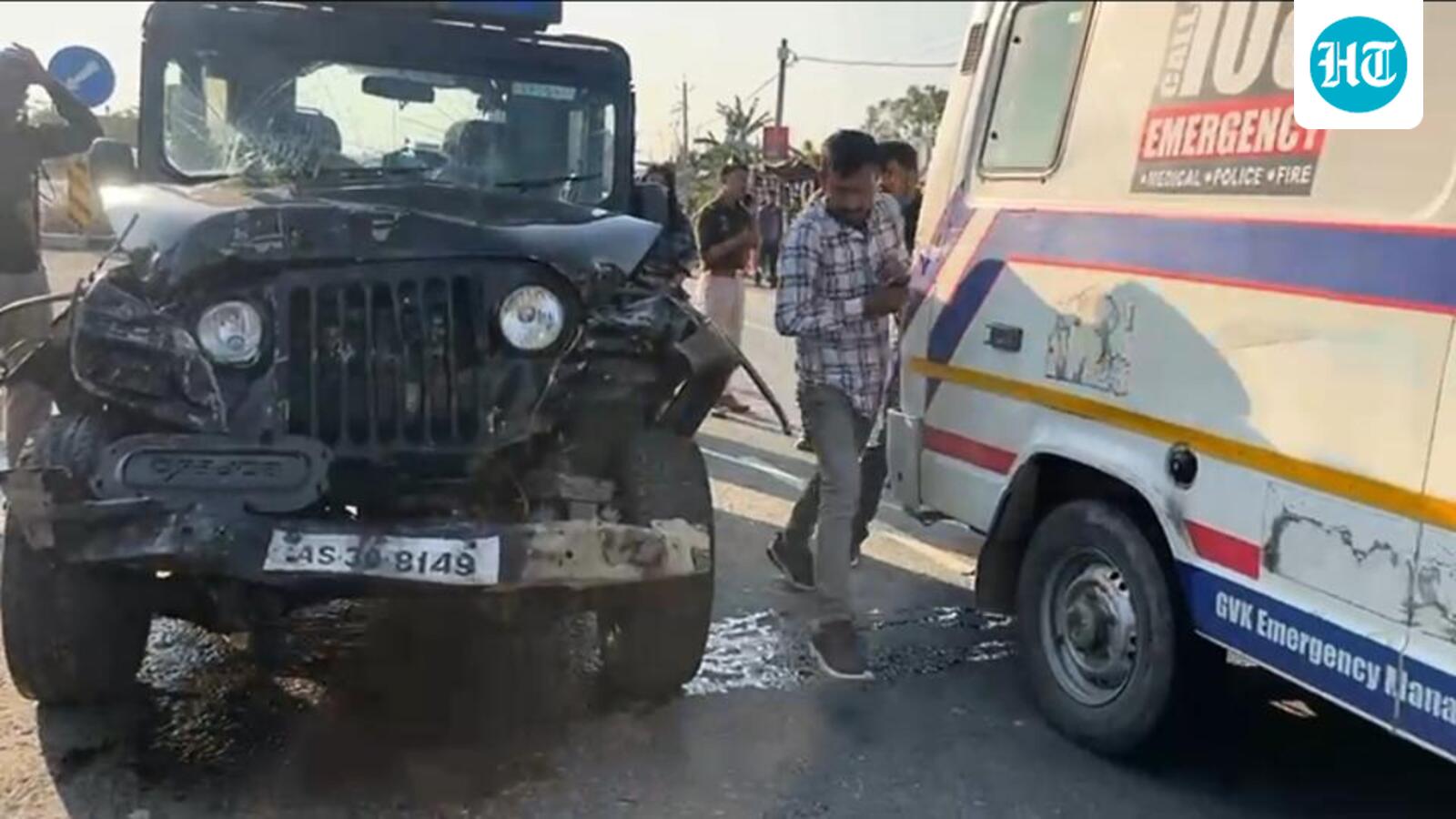 Six injured as escort vehicles in Sarbananda Sonowal’s convoy collide in Assam