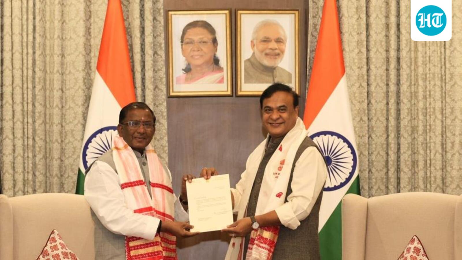 Himanta submits resignation to Governor as Assam CM; PM likely to attend oath-taking ceremony