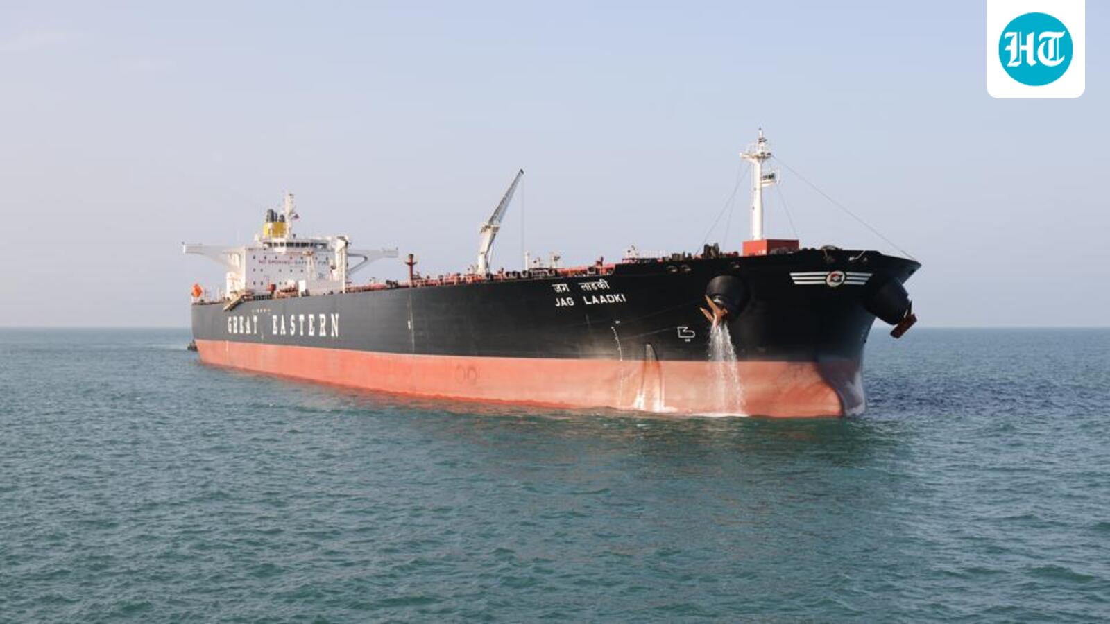 Tanker Jag Laadki carrying crude oil from UAE docks at Gujarat’s Mundra Port