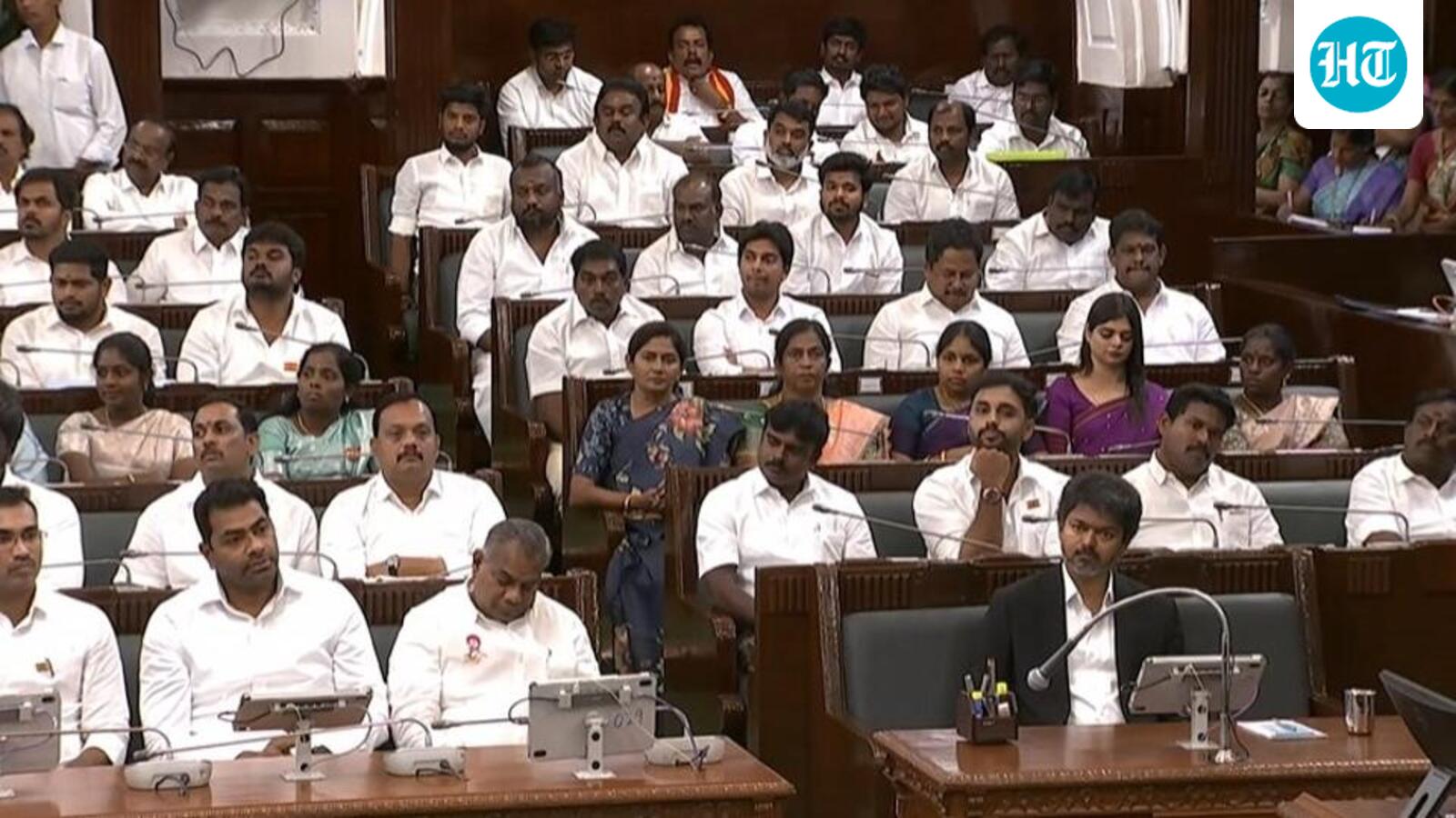 Tamilaga Vettri Kazhagam wins trust vote of confidence in assembly; DMK walks out