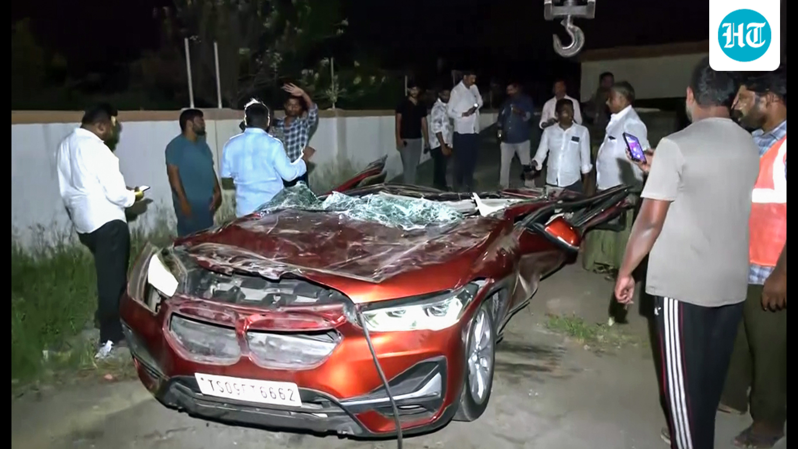 Prominent advocate in Andhra HC dies after concrete mixer flattens luxury car