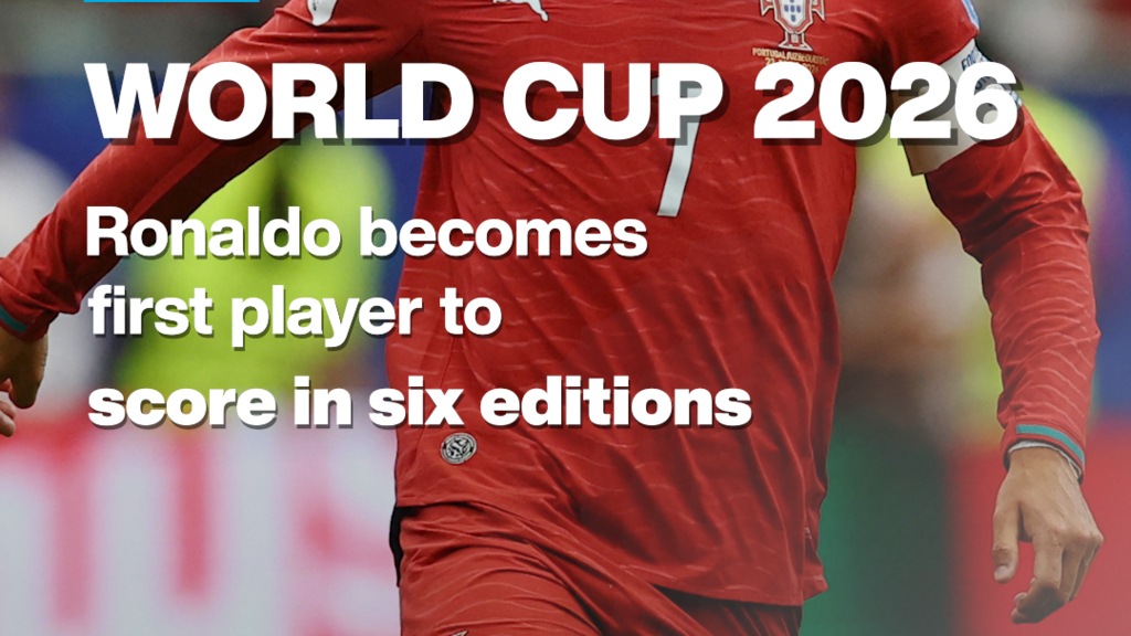 World Cup 2026: Ronaldo becomes first player to score in six editions