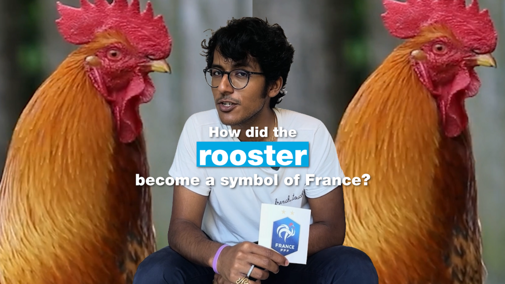 How did the rooster become a symbol of France?