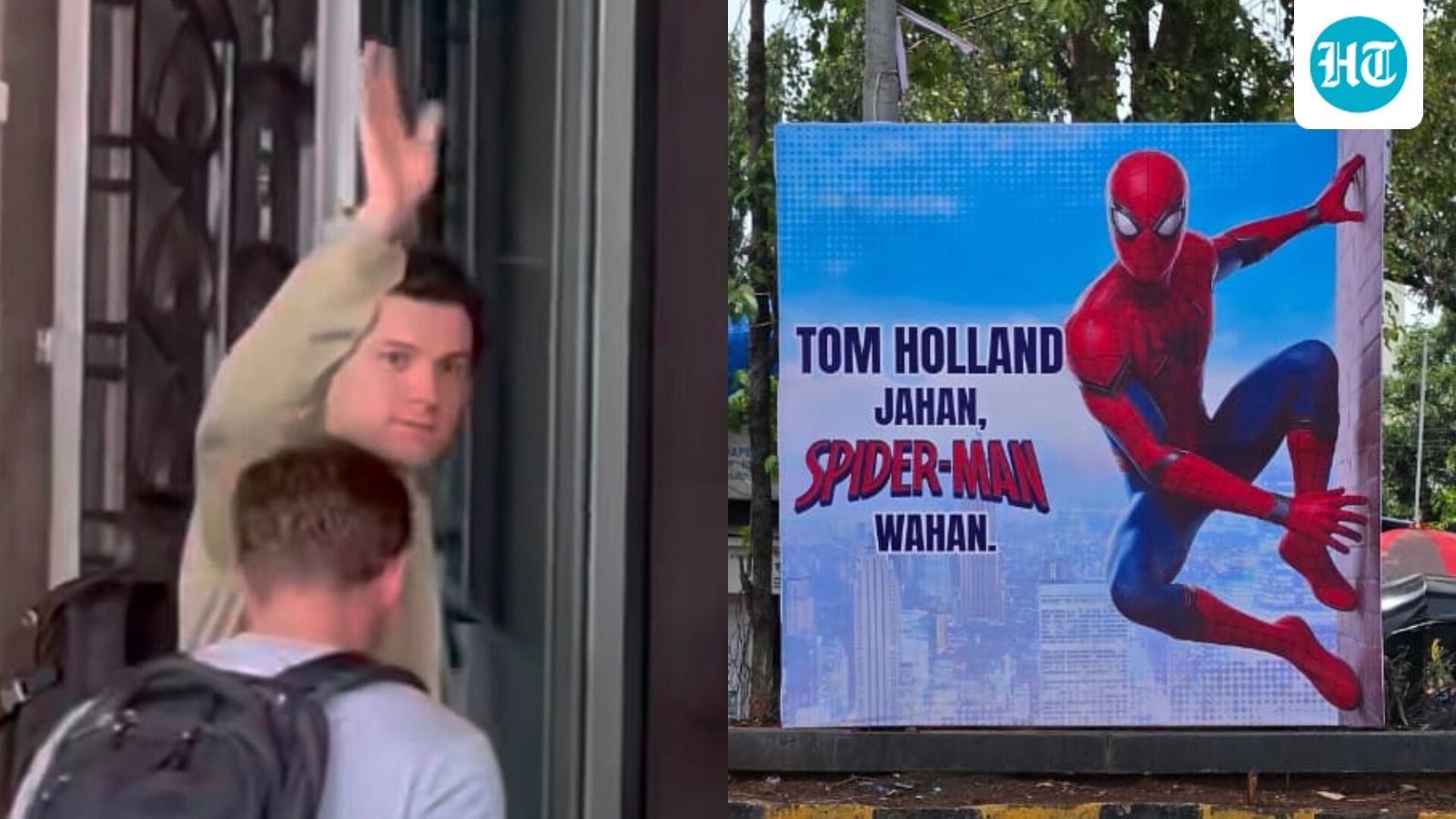 Tom Holland gets a grand Mumbai welcome as Spider-Man fans put up quirky hoardings ahead of Brand New Day release