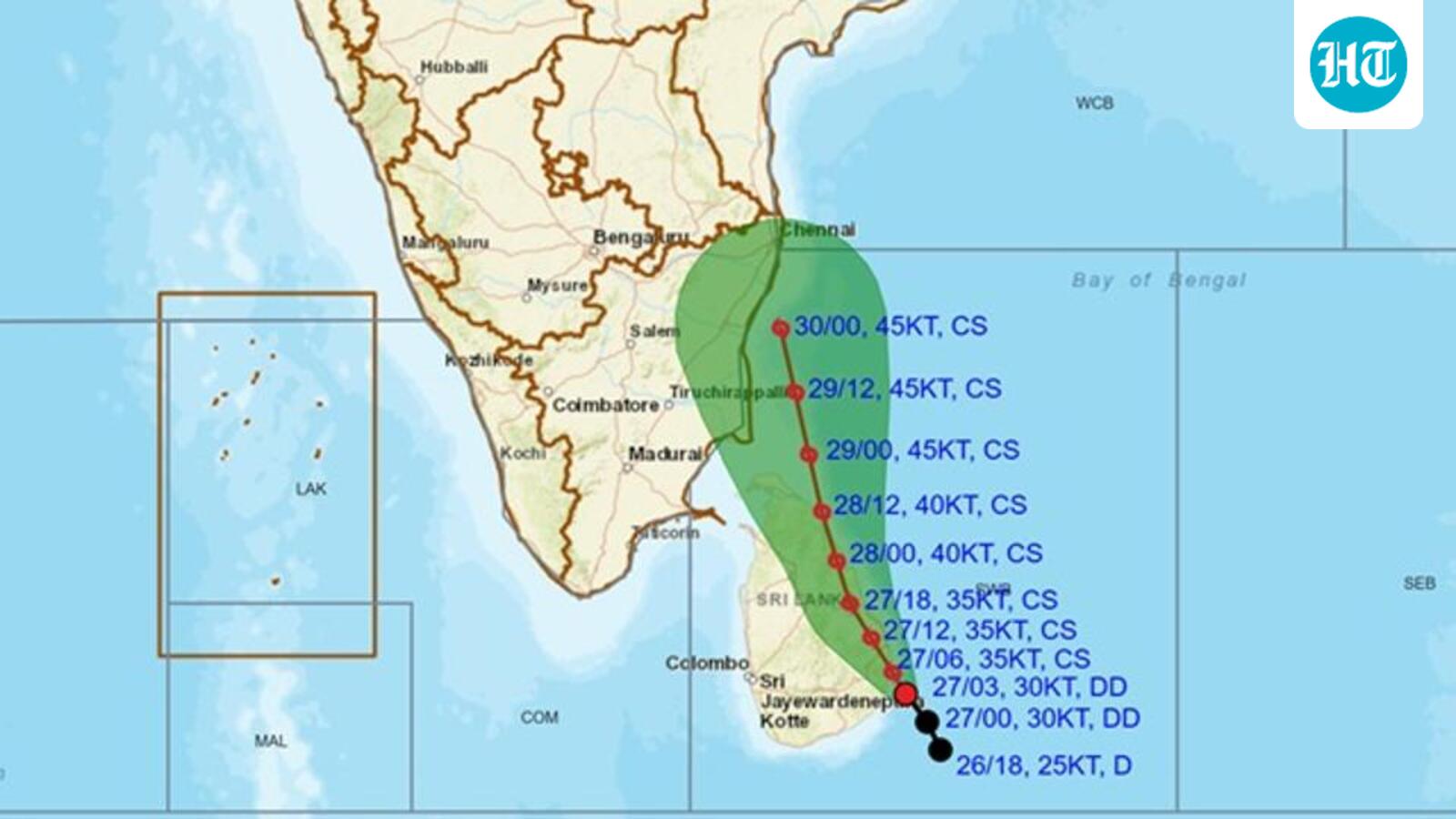 Cyclone Ditwah intensifies; IMD issues warning for Tamil Nadu, Puducherry
