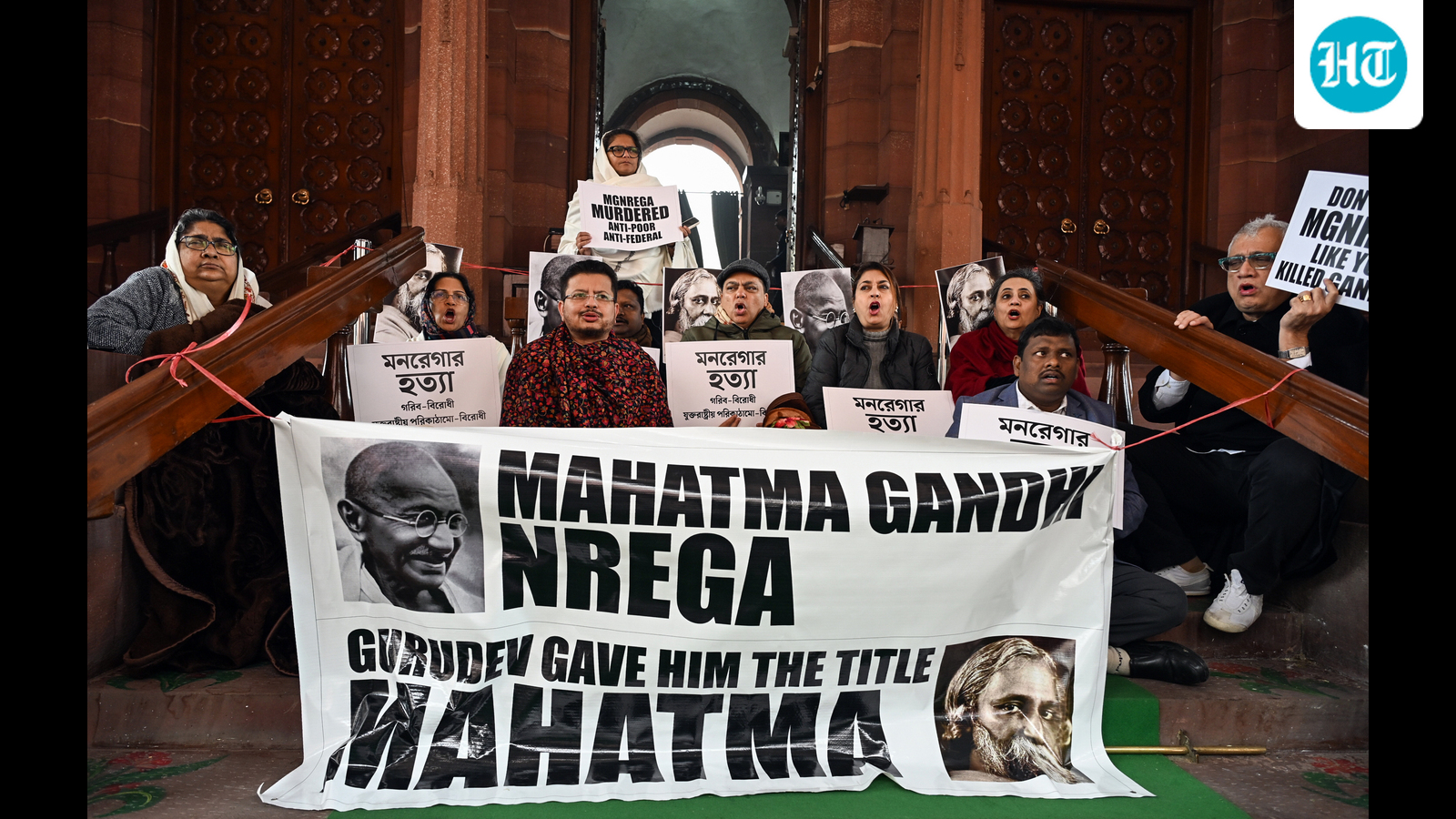 Overnight protests mark the end of winter session; crucial bills passed