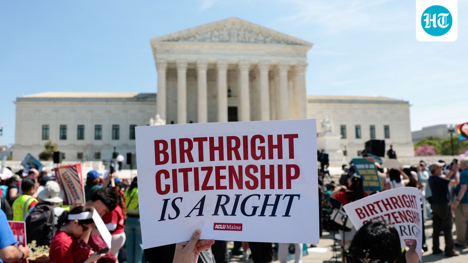 Supreme Court seems poised to reject Trump's birthright citizenship limits as he attends arguments