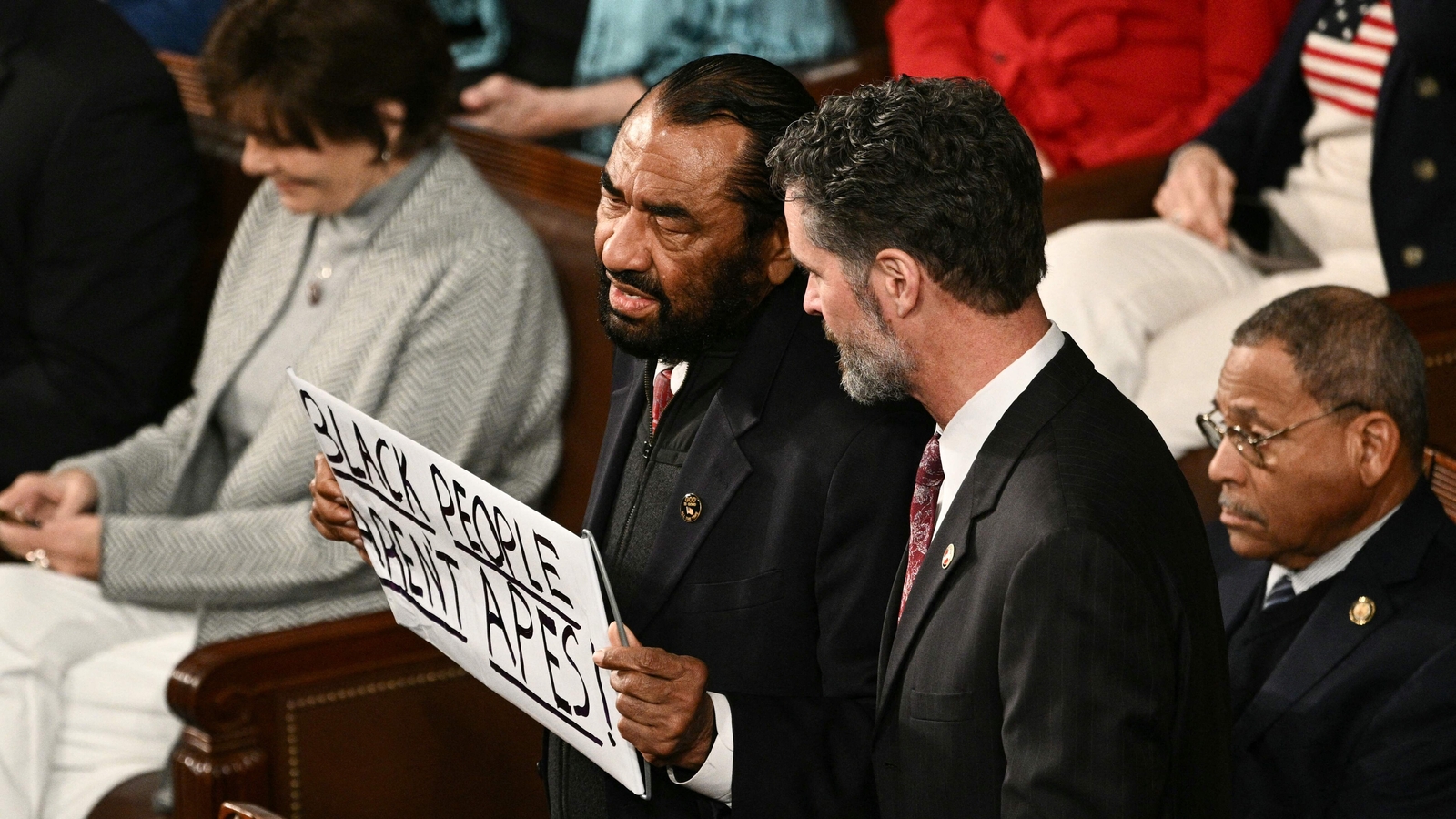 Al Green kicked out of Trump's SOTU speech: What was written in his poster?