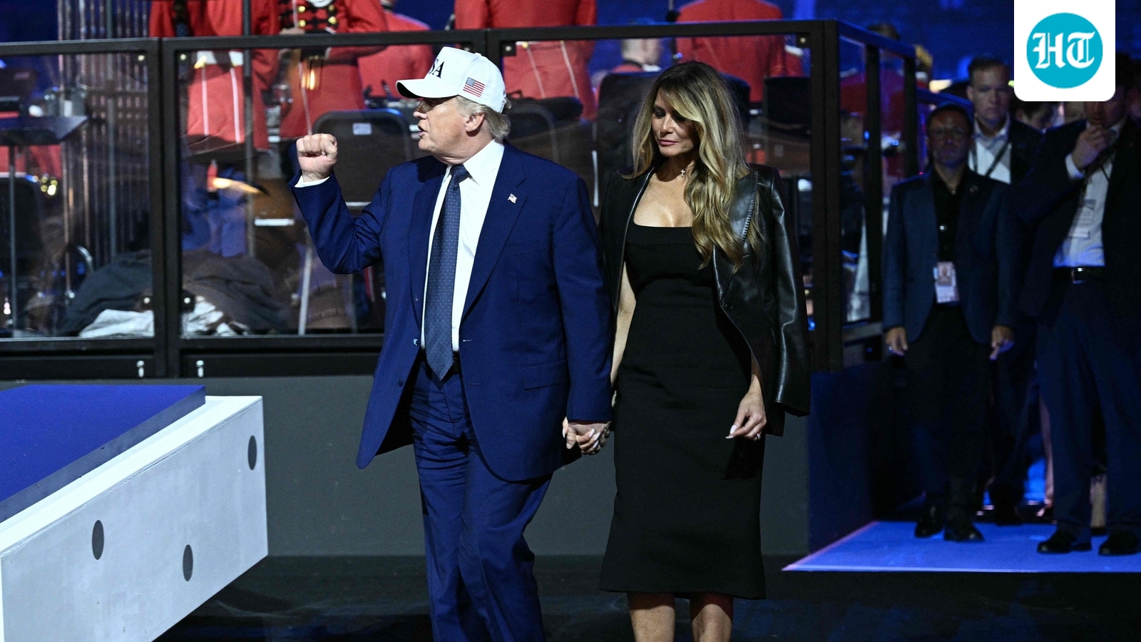 Melania Trump turns heads in chic all-black Dolce & Gabbana look at White House UFC event