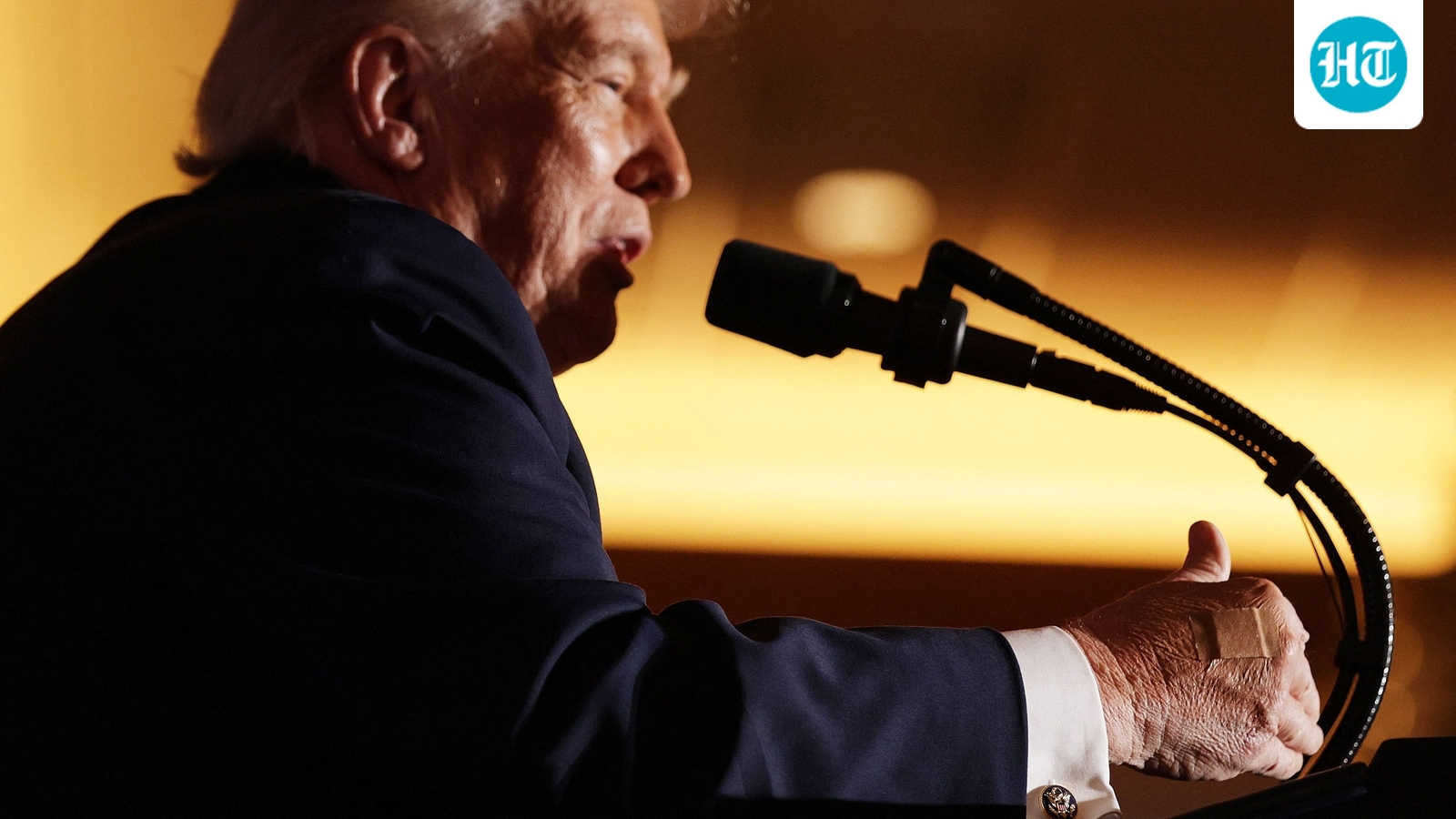 White House explains bandages on Trump's hand: ‘He is literally, constantly shaking hands’