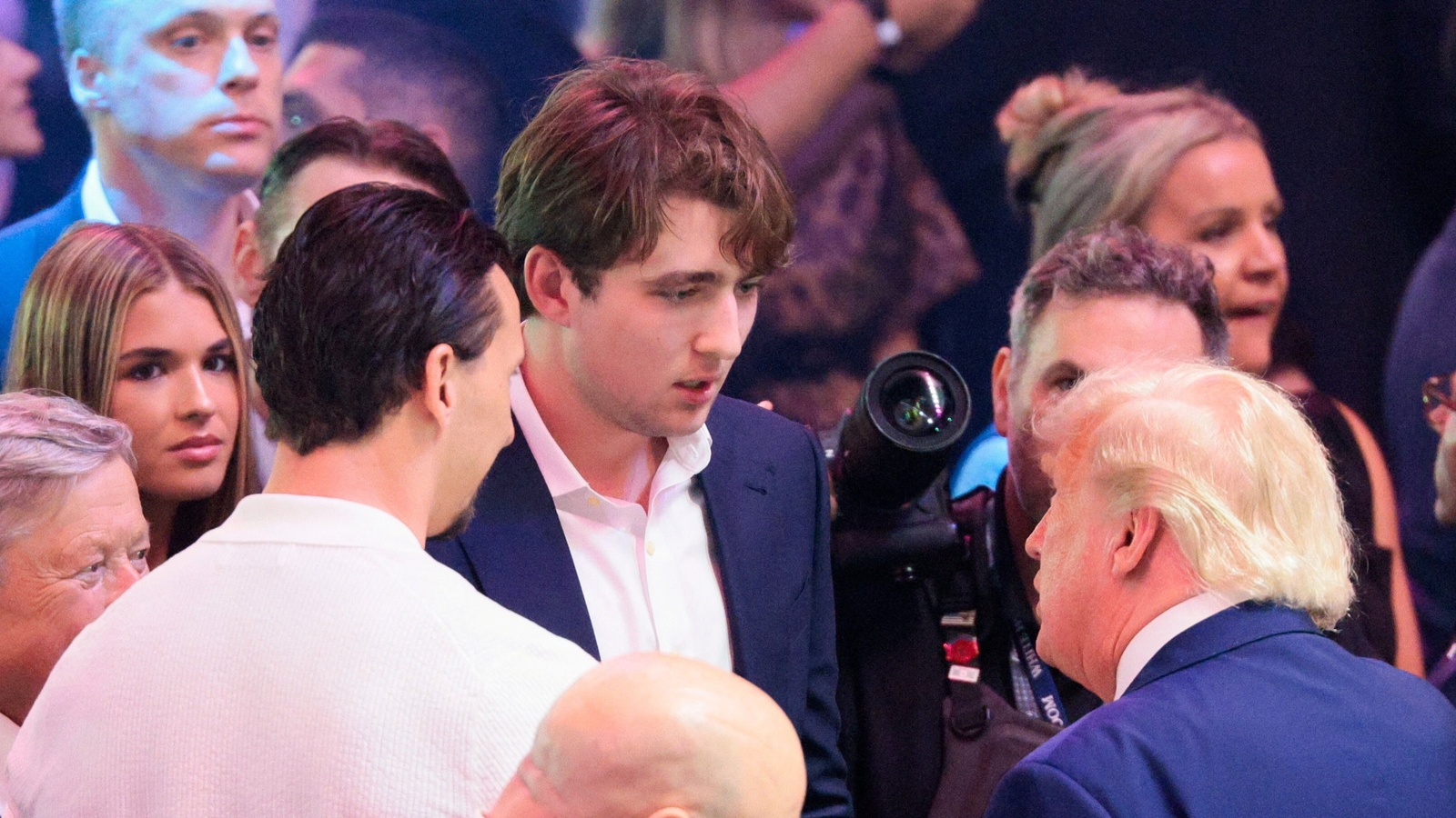 Barron Trump's rare public appearance at UFC Freedom 250 event sparks mixed reactions: ‘looks absolutely miserable’
