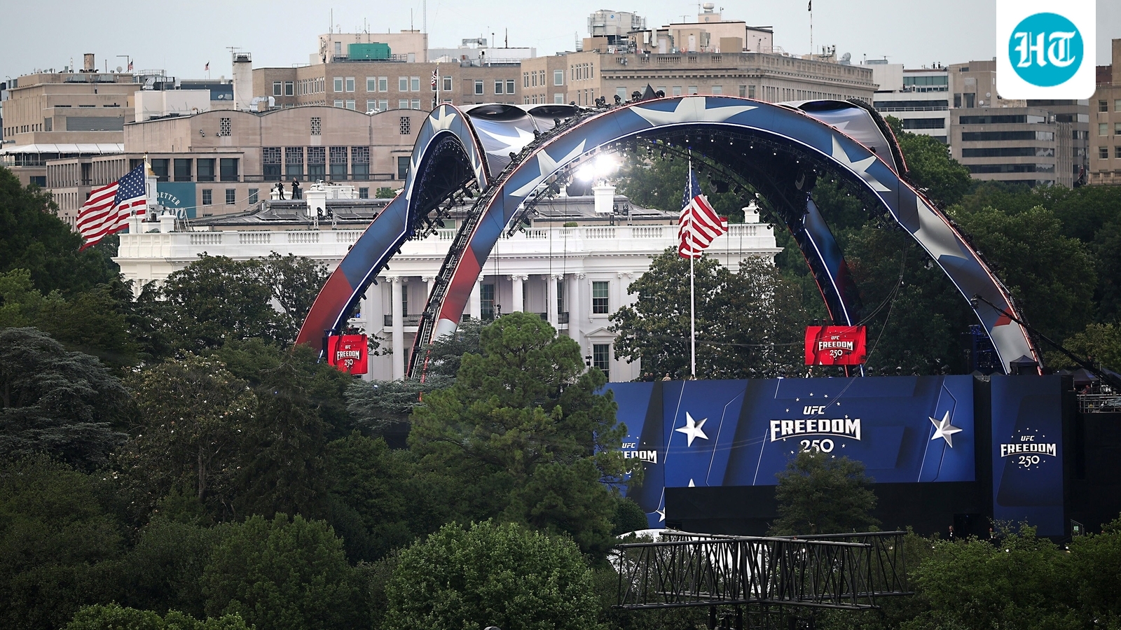 Who is paying for the UFC 250 White House event and how much does it cost?