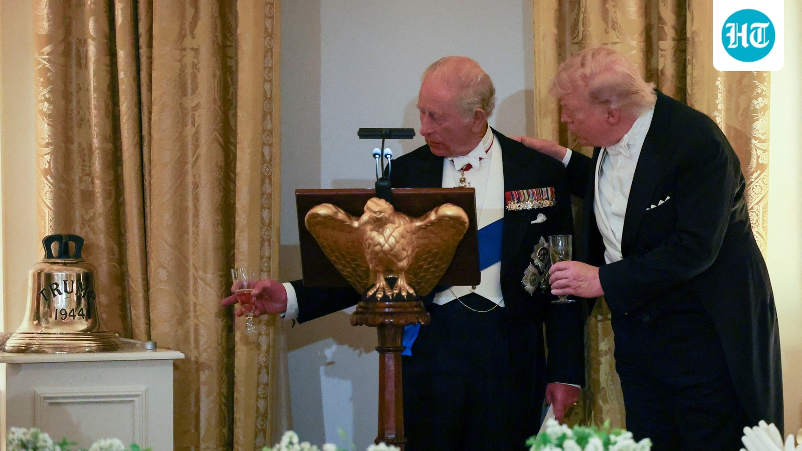 WWII HMS Trump bell: What King Charles gifted Trump at White House state dinner