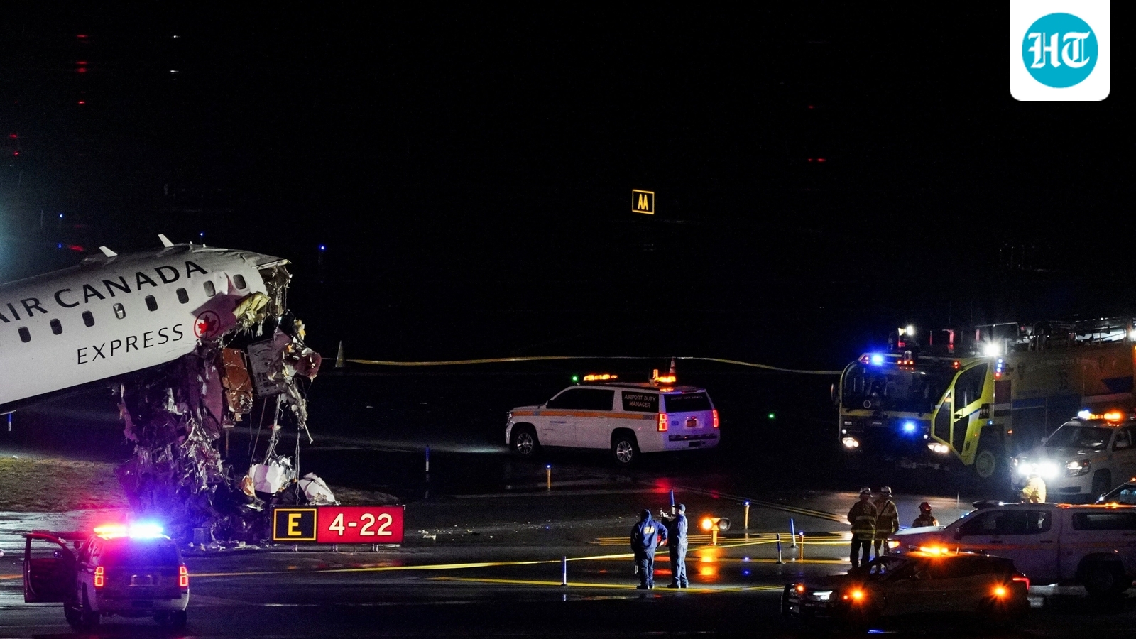 LaGuardia Airport: 'Terrifying' photos show heavily damaged cockpit as pilot, co-pilot reported dead