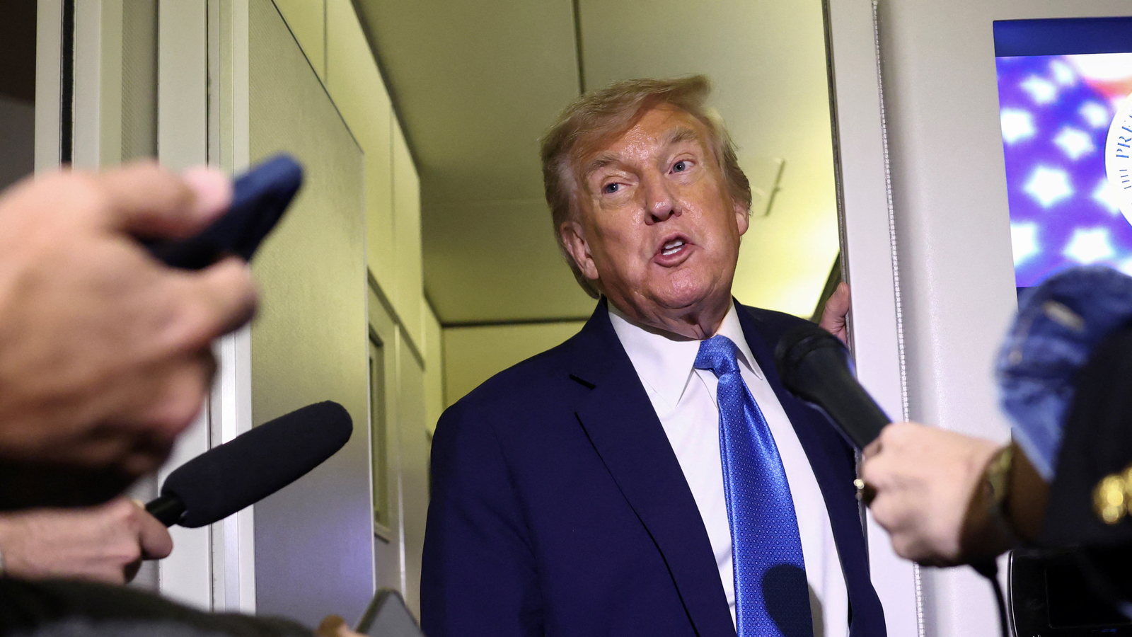 Onboard flight, Donald Trump's ‘a real end, not a ceasefire’ remark amid Israel-Iran conflict