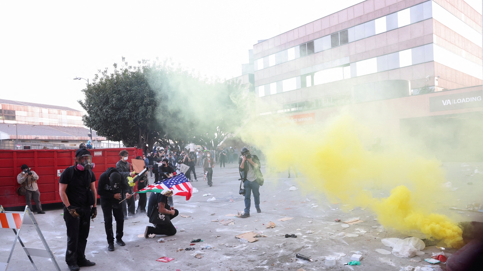 Los Angeles protest: LAPD declares tactical alert as downtown rally turns violent; visuals emerge