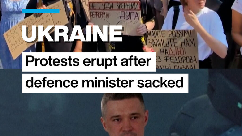Ukraine: Protests erupt after defence minister sacked