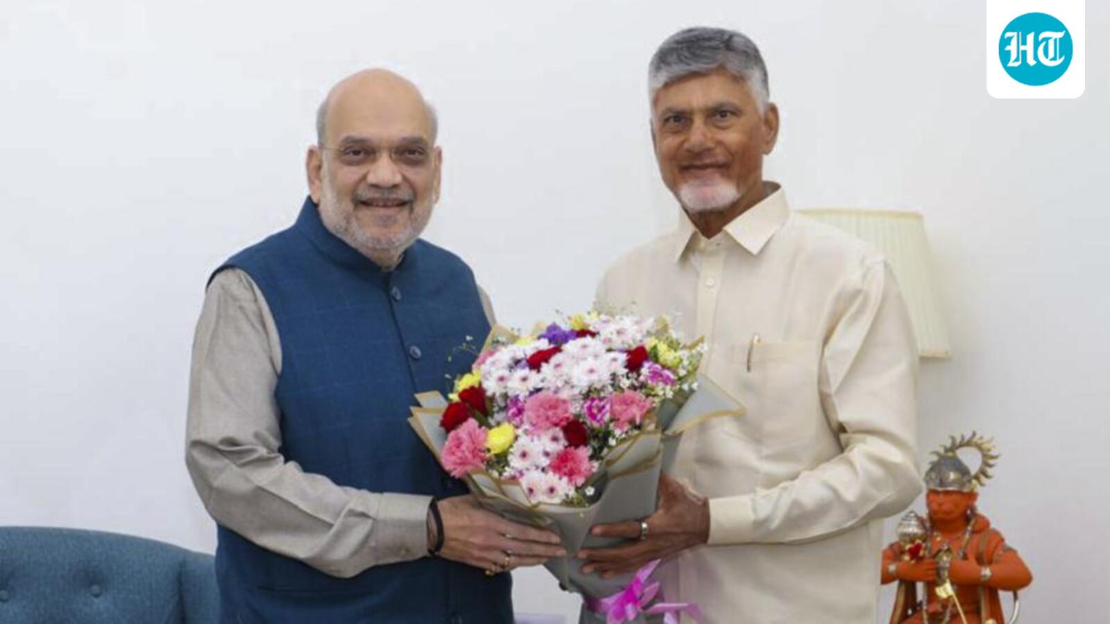 Naidu asks Shah to introduce legislation for Amaravati statutory status