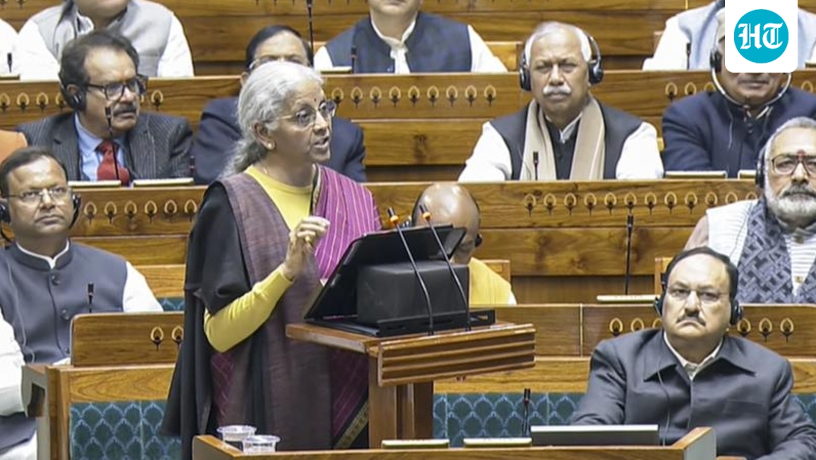Nirmala Sitharaman delivers a short Budget 2026 speech, lasts 81 minutes