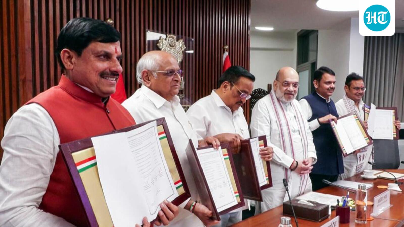 Four states sign pact to settle long-pending Narmada project dues