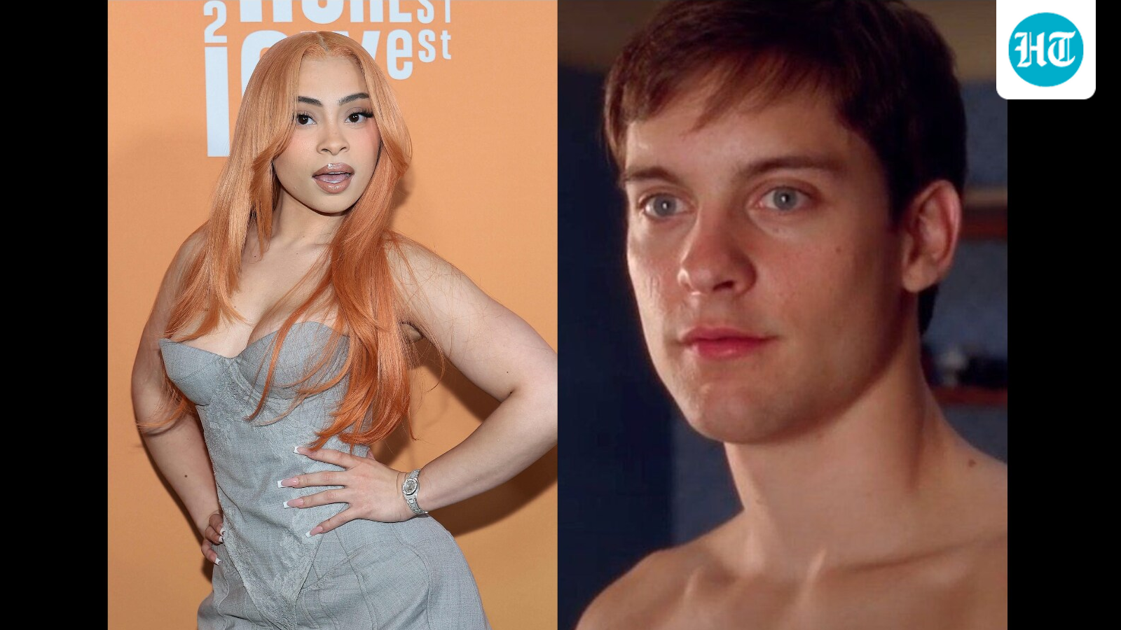 Are Ice Spice and Tobey Maguire dating? Viral kiss photos from Michael Rubin's White Party spark buzz