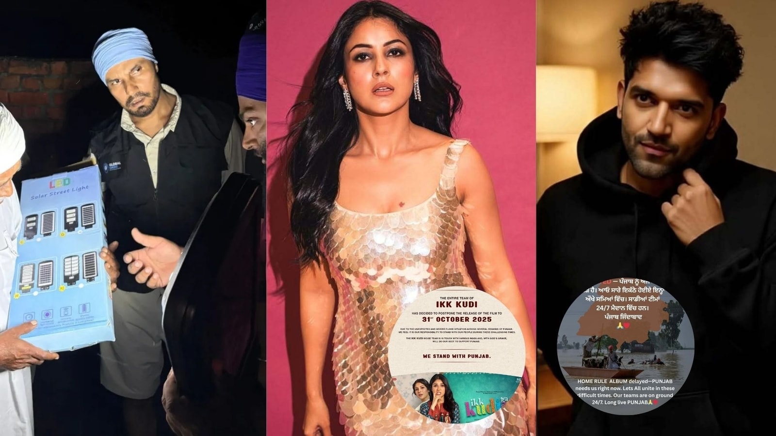 Punjab floods: Actor Shehnaaz Gill and singer Guru Randhawa push their projects ahead; Randeep Hooda visits Gurdaspur