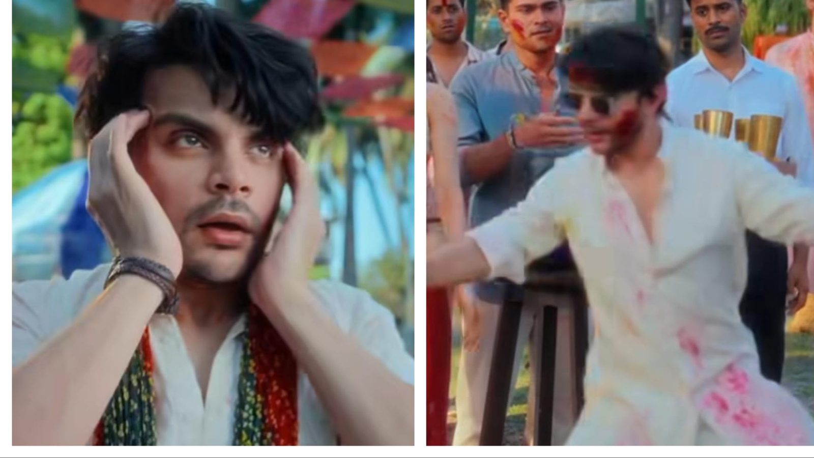 Veer Pahariya brings back his ‘langdi wali’ viral step with a Holi twist, Janhvi Kapoor finds it hilarious