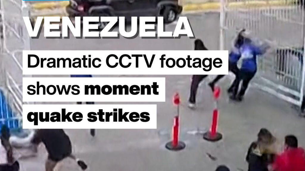 Venezuela: Dramatic CCTV footage shows moment quake strikes
