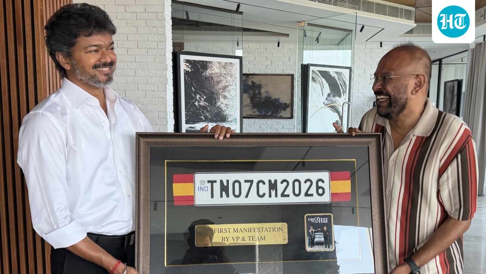 Venkat Prabhu gifts Vijay the ‘TN CM 2026’ number plate that manifested his win: ‘This is only the beginning’