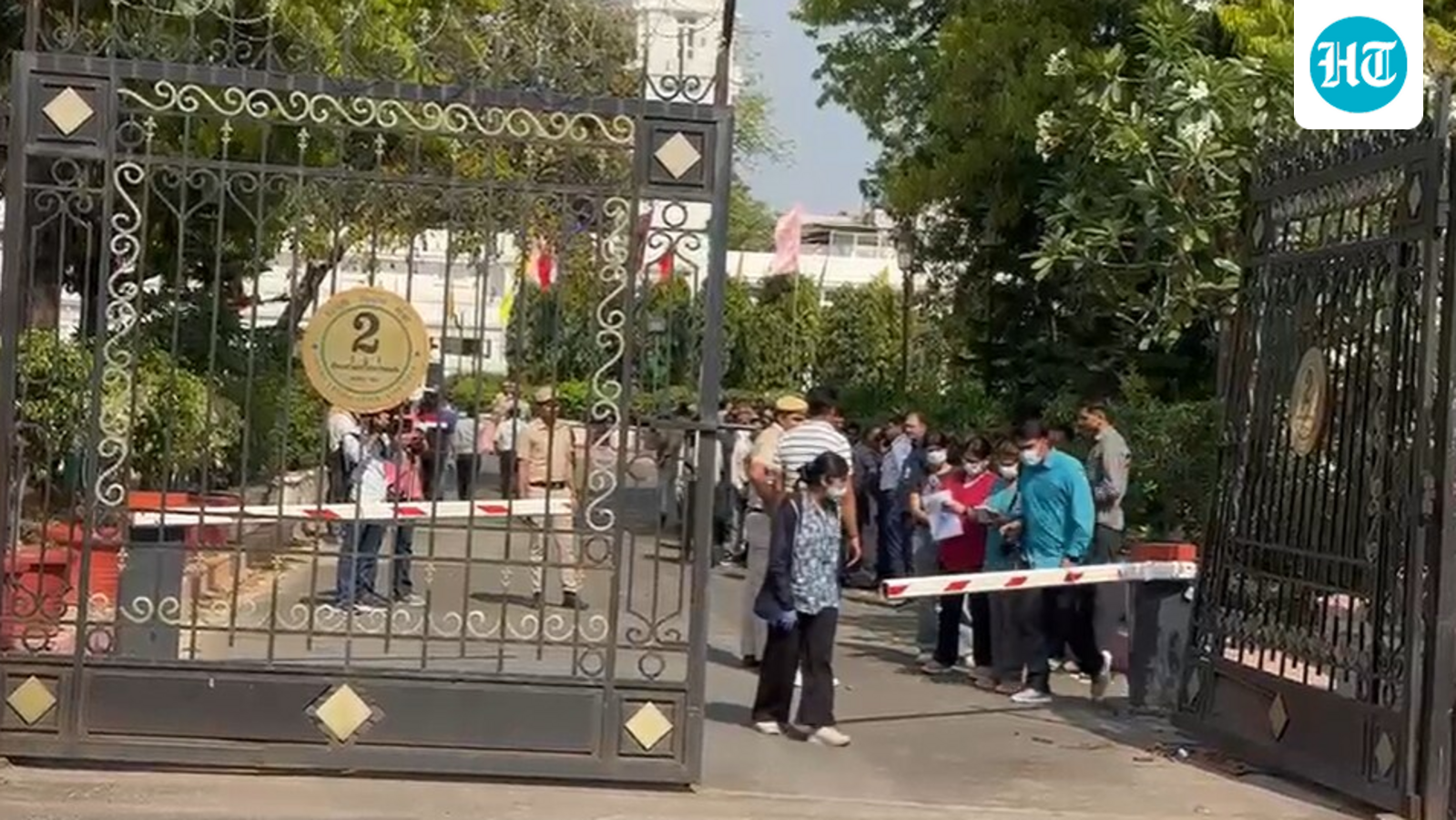 Security breach at Delhi assembly complex: Masked man in car breaks through gate, places a bouquet, drives away